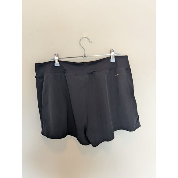 Nike Dri-Fit XL Black Shorts Athletic workout gym casual biker - Picture 2 of 3